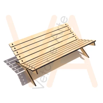 Vetor para CNC Laser - Manjedoura P - em MDF 03mm - Imagem 2