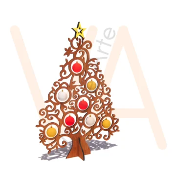 Vetor para CNC Laser - Árvore de Natal – Gramado - em MDF 03mm