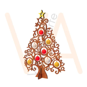 Vetor para CNC Laser - Árvore de Natal – Gramado - em MDF 03mm - Imagem 2