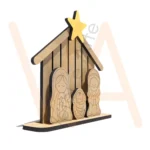 Vetor para CNC Laser - Presépio Lúdico Simples - em MDF 06mm